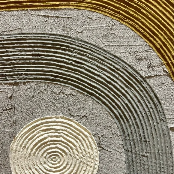 Concrete Geometric Painting on Canvas by Molly Dexter, Seneca Avenue Arts. - Picture 4 of 9